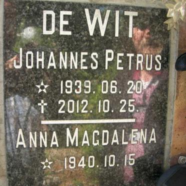 WIT Johannes Petrus, de 1939-2012 &amp; Anna Magdalena 1940-