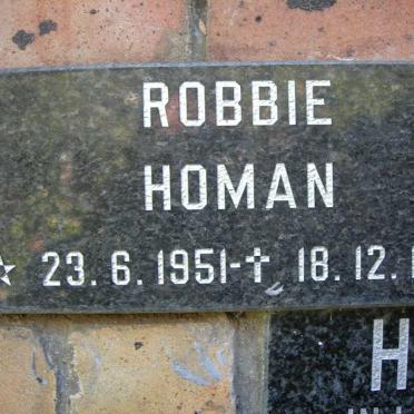 HOMAN Robbie 1951-1986