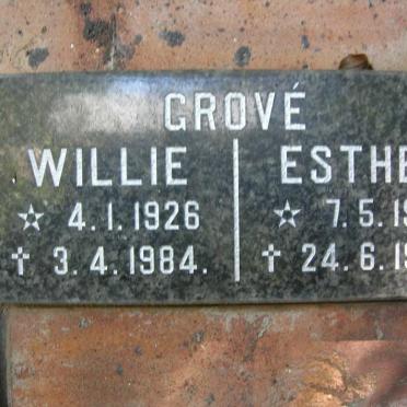 GROVÉ Willie 1926-1984 &amp; Esther 1929-1995