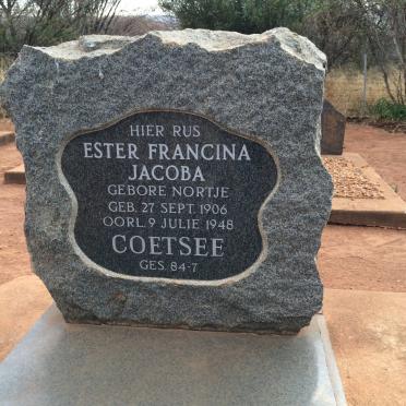 COETSEE Esther Fransina Jacoba nee NORTJE 1906-1948