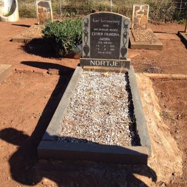 NORTJE Esther Fransina Jacoba nee VENTER 1885-1913
