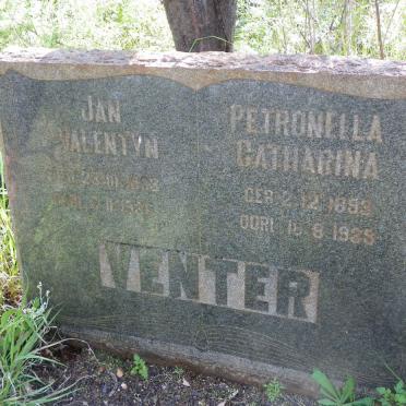 VENTER Jan Valentyn 1893-1936 &amp; Petronella Catharina MINNIE 1893-1935