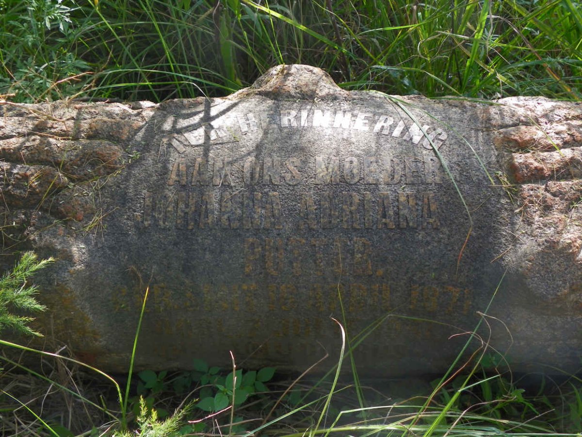 PUTTER Johanna Adriana nee SMIT 1871-1951