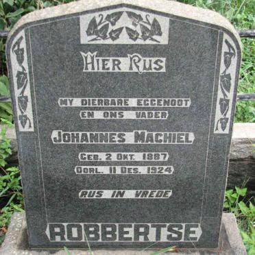 ROBBERTSE Johannes Machiel 1887-1924