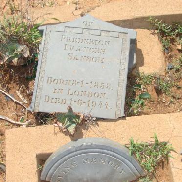 SANSOM Frederick Frances 1858-1944