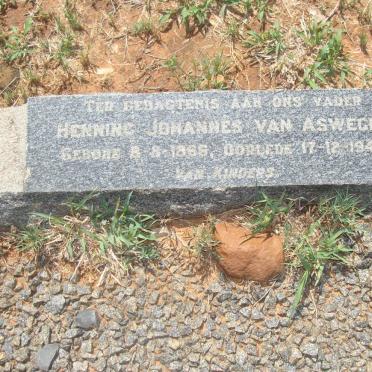 ASWEGEN Henning Johannes, van 1866-1944