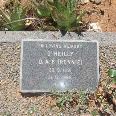 O'REILLY D.A.F. 1891-1966