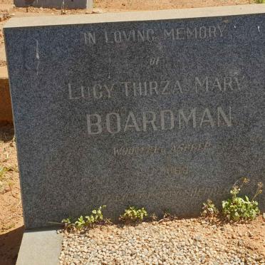 BOARDMAN Lucy Thirza Mary -19?9