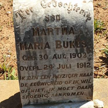 BUKES Martha Maria 1903-1912
