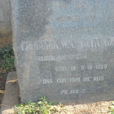 BUITENDAG Frederik W.C. 1906-1969