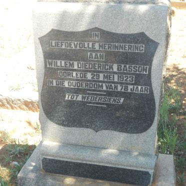 BASSON Willem Diederick -1923