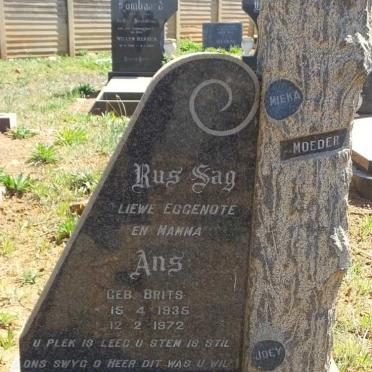 DAVEL Ans nee BRITS 1935-1972