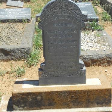 EEDEN Willem Petrus, van 1897-1927