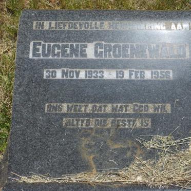 GROENEWALD Eugene 1933-1956