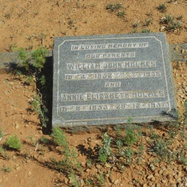 HOLMES William John 1852-1938 &amp; Annie Elizabeth 1853-1937
