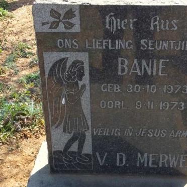 MERWE Banie, v.d. 1973-1973