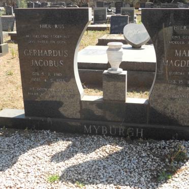 MYBURGH Gerhardus Jacobus 1910-1973 &amp; Maria Magdelena WALLIS 1919-1997