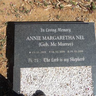 NEL Annie Margaretha nee McMURRAY 1919-2006