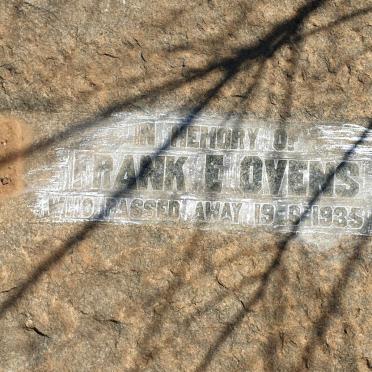 OVENS Frank E. -1935