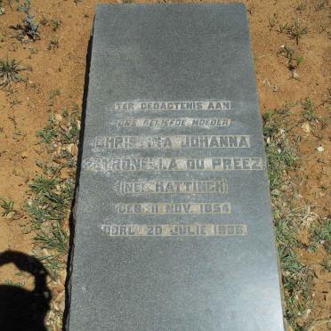 PREEZ Christina Johanna Petronella, du nee HATTINGH 1854-1936