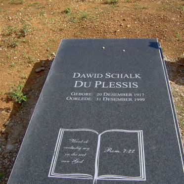 PLESSIS Dawid Schalk, du 1917-1999
