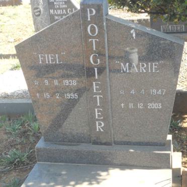 POTGIETER Fiel 1938-1995 &amp; Marie 1947-2003
