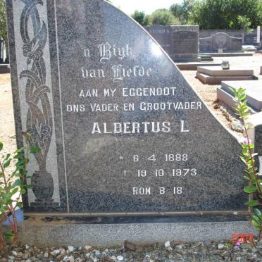 PLESSIS Albertus L., du 1888-1973