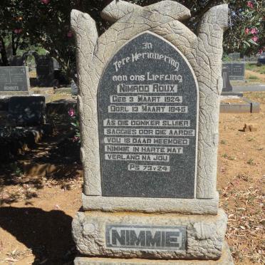 ROUX Nimrod 1924-1945