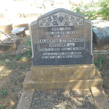 ROSCHER Albertus Stephanus 1892-1916