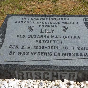 ROSCHER Susanna Magdalena nee POTGIETER 1925-2015