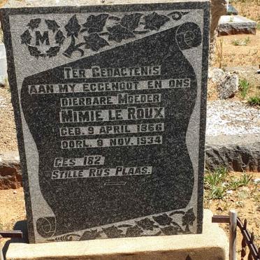 ROUX Mimie, le 1866-1934