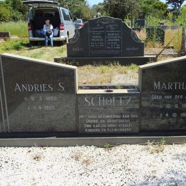 SCHOLTZ Andries S. 1888-1955 &amp; Martha S. VAN DER MERWE 1892-1987
