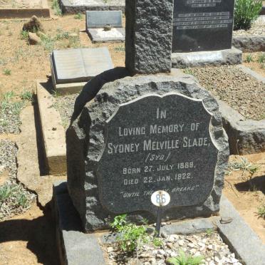 SLADE Sydney Melville 1889-1922