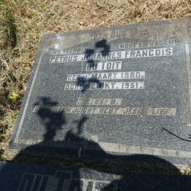 TOIT Petrus Johannes Francois, du 1880-1951