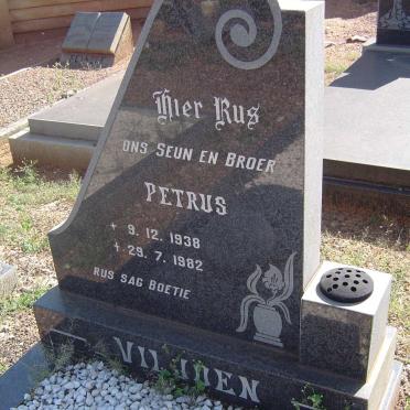 VILJOEN Petrus 1938-1982