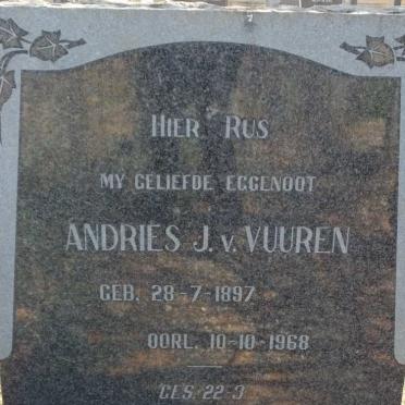 VUUREN Andries, J.v. 1897-1968