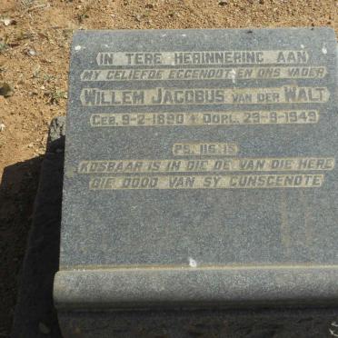 WALT Willem Jacobus, van der 1890-1949