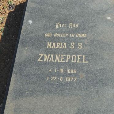 ZWANEPOEL Maria S.S. 1885-1977