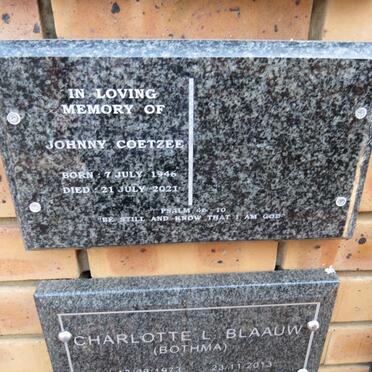 COETZEE Johnny 1946-2021