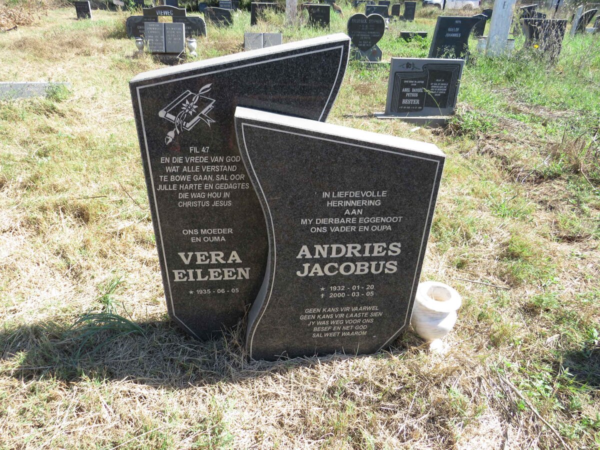 ? Andries Jacobus 1932-2000 & Vera Eileen 1935- 