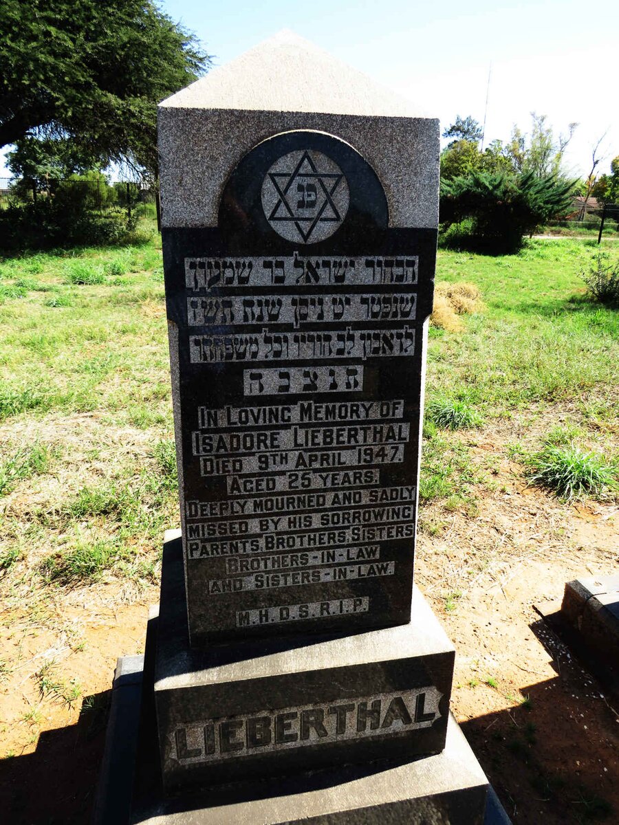 LIEBERTHAL Isadore -1947