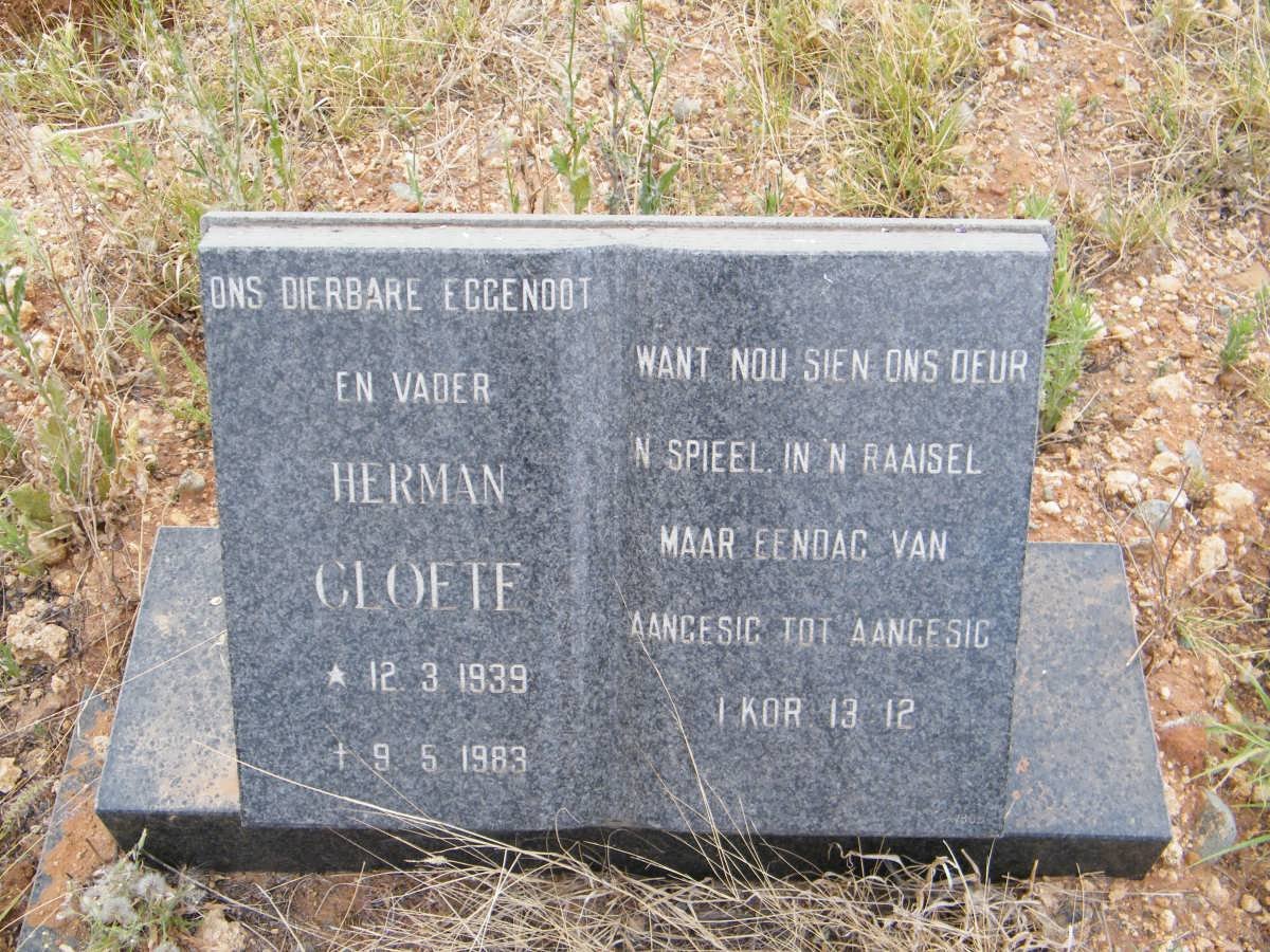 CLOETE Herman 1939-1983