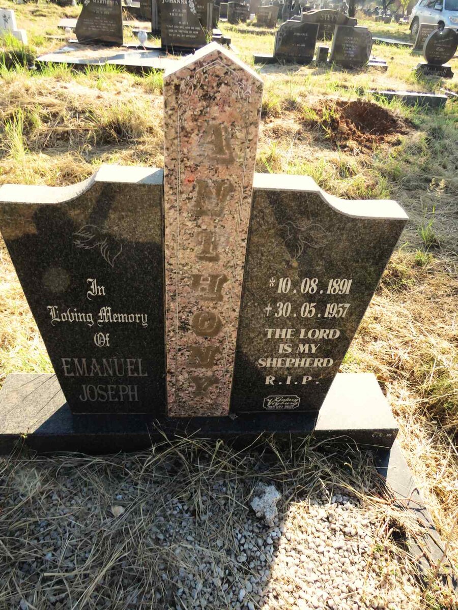 ANTHONY Emanuel Joseph 1891-1957