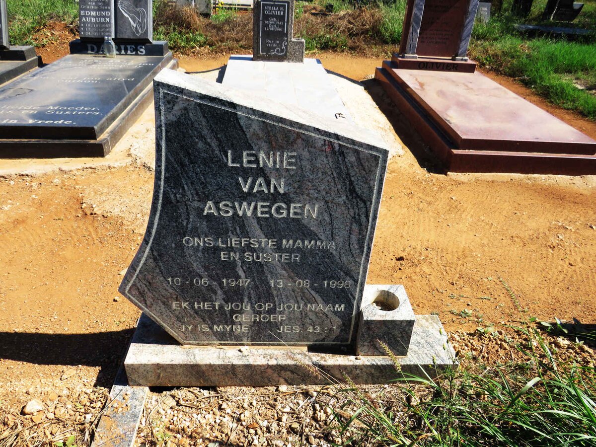 ASWEGEN Lenie, van 1947-1998