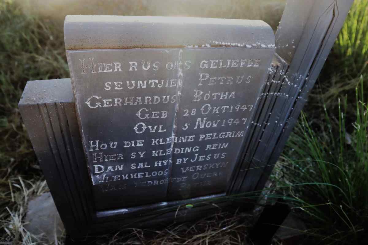 BOTHA Petrus Gerhardus 1947-1947