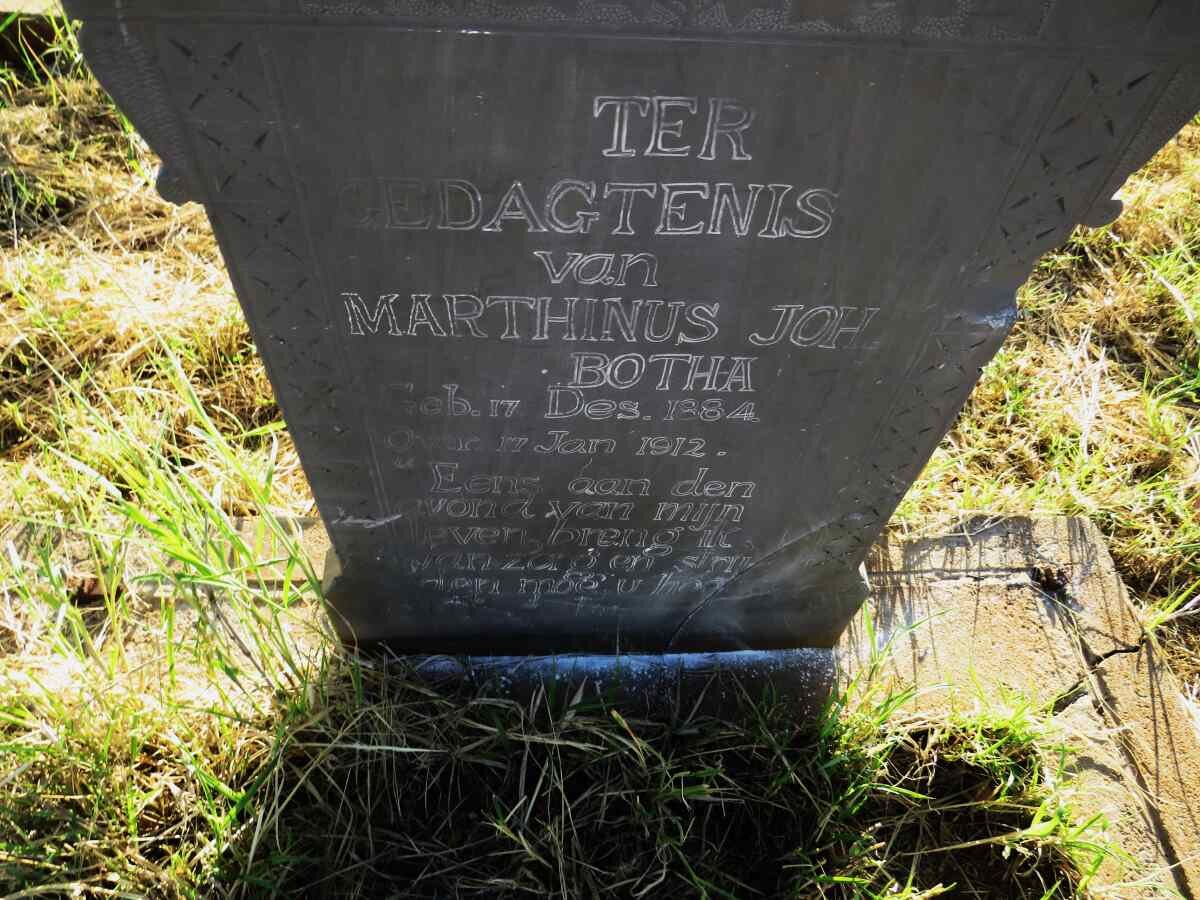 BOTHA Marthinus Joh 1884-1912