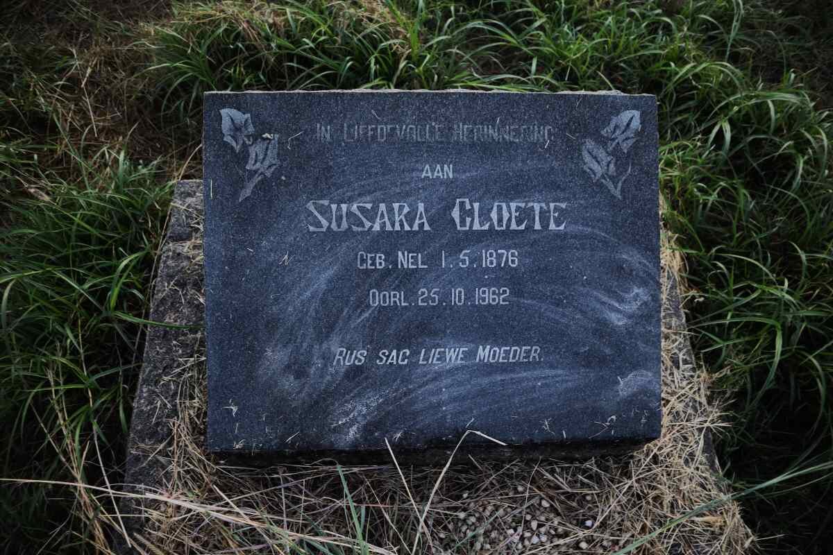 CLOETE Susara 1876-1962