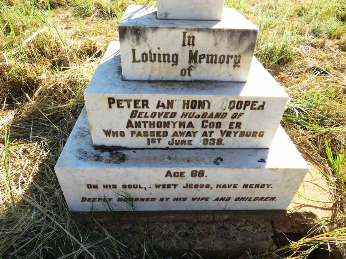 COOPER Peter Anthony -1938