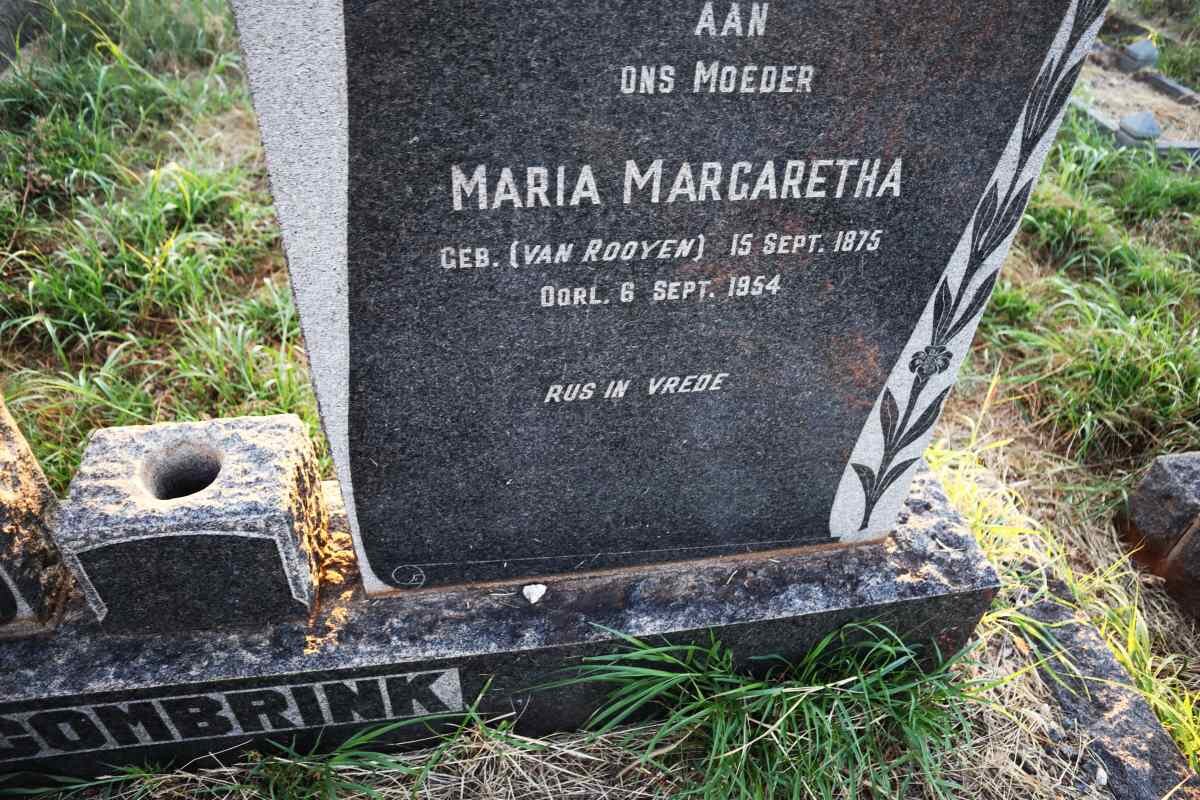 COMBRINK Maria Margaretha nee VAN ROOYEN 1875-1954