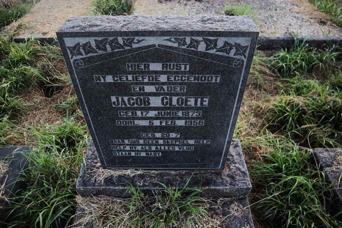 CLOETE Jacob 1873-1956